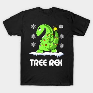 Tree Rex Christmas Tree T-Shirt